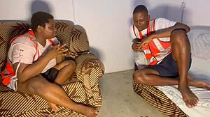 Having an intense chat with my co-worker about key topics