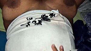 why does this amateur milf with big tits scream so loud during homemade hardcore action?