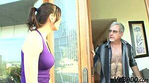 Real amateur homemade sex video featuring brunette babysitter with teen 18+ and mature partners