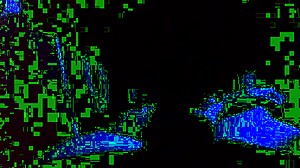 Intense cock sucking session in blue room with ebony performer