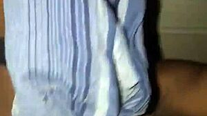 Yanna mosley shows off wet dripping panties in ripped clothes