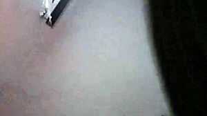 Pregnant ebony housewife takes deep creampie from big black cock in rainy morning doggystyle pounding