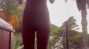 Monika Fox Teases With Shaved Pussy Fingering Until She Squirts Hard