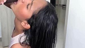 Amateur Teen Deepthroats BBC And Swallows Cum In Mouth!