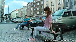 Elly Justin this casual teen 18+ just craved getting picked up for some hot action