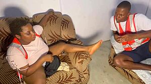 Having an intense chat with my co-worker about key topics