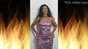 what you can only find here on my profile: shaved solo brunette latina housewife flashing juicy pussy in lingerie