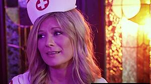 hey stepson, why is your big cock so hard? let naughty blonde milf nurse ellie tay check it out with some taboo oral action?