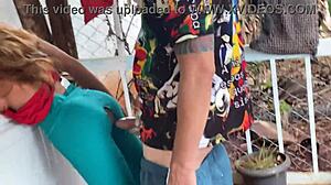 The tale of using a sex toy sex doll outdoors. I penetrate her virgin cusinho for public assfucking.