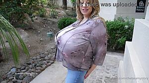 chelsea charms unbuttons her top