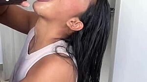 Amateur Teen Deepthroats BBC And Swallows Cum In Mouth!