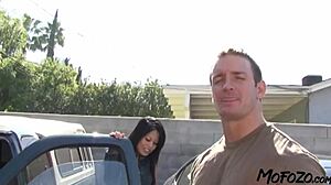 mofozo com shares real amateur homemade video of busty waitress