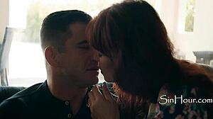 Pastors Wife Syren De Mer Blackmails And Dominates Submissive Christian Virgin Nathan Bronson In Rough Taboo Sex