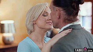 Wife Brings Home Blonde Big Tits Girl For Husband's Monster Cock Threesome With Blowjobs And Pussy Sex