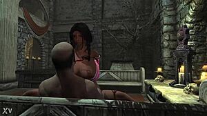 I can't get enough of Skyrim and its epic cartoon adventures in the wild