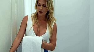 Nothing beats two hot stepmoms in steamy group sex!