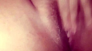 Did I catch the young girl masturbating and jerk my small 11cm cock on sheer red?