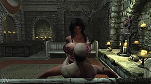 I can't get enough of Skyrim and its epic cartoon adventures in the wild