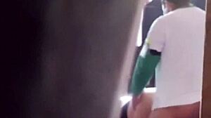 Spied on seducing and fucking unknown delivery man i receive him in underwear he gets tempted my cuckold husband records hidden