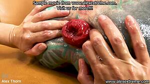 Hotkinkyjo And Anuskatzz Indulge In Suggestive Lesbian Anal Fisting Leading To Ass Prolapse