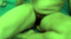 I accidentally shot massive cum in my amateur stepmother's eye during pov sex