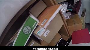 I Feel So Scared as Tiny 18+ Blonde Shoplifter Alina West Gets Caught and Fucks Officer with Petite Body and Small Tits