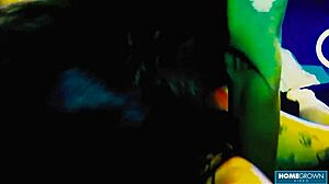 Wild Brunette Babe Tenshii Tushii Bent Over For Intense Cock Sucking And Demolition