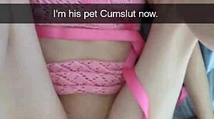 Cheating girlfriend becomes cumslut!