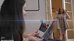 Hairy step daughter and her step mom get into ass licking and pussy eating