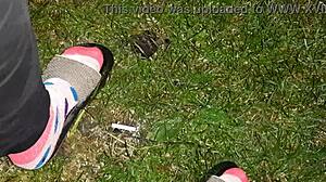 First Treated Stranger Girl to Cigarette Then to Pussy Lick