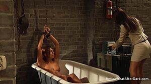 i'm this curvy handstied lesbian slave moaning loud as dom madame fingers me to orgasm