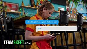 my first job - teamskeet with abby mccoy and scott trainor in cowgirl and doggystyle