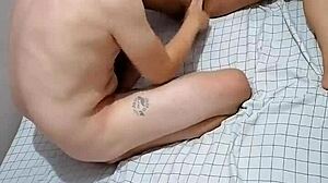 horny chubby asian bent over in homemade cheating doggystyle