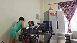 Perverted Stepmother Seduces Me During Gaming Session Leading To Intense Doggystyle Fuck