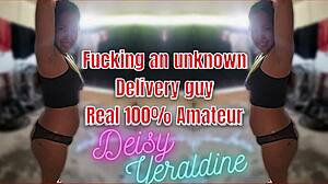 Spied on seducing and fucking unknown delivery man i receive him in underwear he gets tempted my cuckold husband records hidden