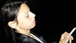 First Treated Stranger Girl to Cigarette Then to Pussy Lick