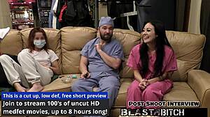 Blaire celeste sucks cock and gets pussy filled with cum in pov