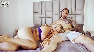 Petite Teen Blonde Shares Bed With Stepbrother And Ends Up Deepthroating His Cock In Blowjob