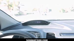 I let my big dick stepbrother Dylan Snow fuck me after errands as tiny Latina Katya Rodriguez with braces