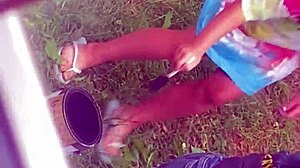 Will This Hot Stepmom Keep Bending Over in That Position?