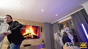 Did a morning walk really turn into wild threesome with wife swap?