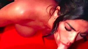 Tattooed Guy Pounds Latina Hardcore with Big Cock in Stockings and Heels