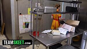 my first job - teamskeet with abby mccoy and scott trainor in cowgirl and doggystyle