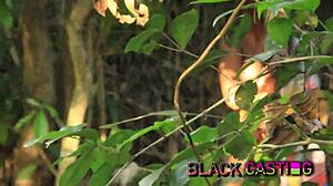 I took her to the bush for a quick outdoor session to clear my debt with this cute ebony babe.