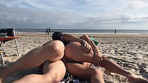 Unexpected Public Beach Anal Creampie For Big Tits Milf With Monster Cock In Ass!