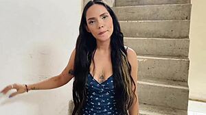 Pov Latina Neighbor Stuck for Bent Over Doggystyle Pussy Fuck in Homemade Roleplay