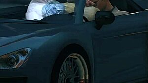 Gta 5 scene hints at a seductive car encounter with a mysterious lady