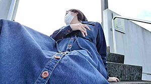 married woman masturbates outdoors