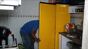 Peruvian Latina with big ass fulfills fetish by spreading asshole on car gear. Alex Lima Oficial catches her and thrusts huge cock into tight anal for rough sex reality.