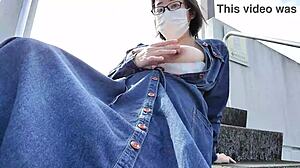 married woman masturbates outdoors